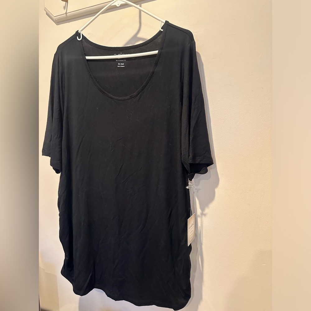 a:glow plus size maternity top size 2X